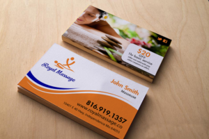 Business Card Design by chandrayaan.creative for Royal Massage | Design #9184534