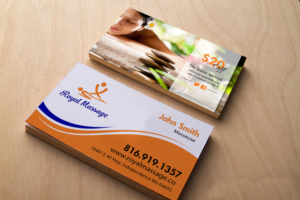 Diseño de Tarjeta de Presentación por chandrayaan.creative para Royal Massage | Diseño: #9184677