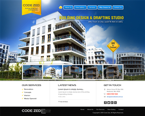 Modern and sophisticated web design for architect/designer | Diseño Web por Mayank Patel
