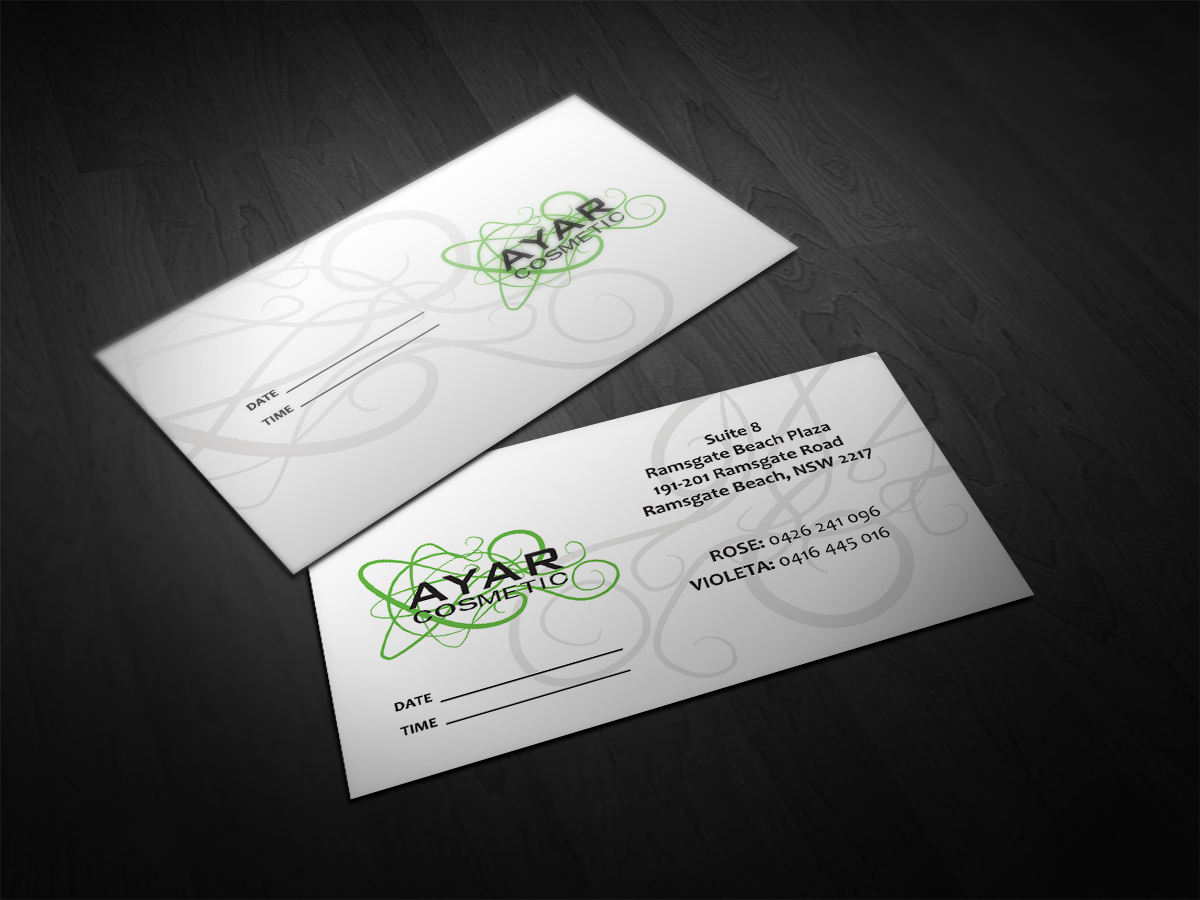 Business Card Design by Cyanide Design for THE TRUSTEE FOR AYAR DENTAL PRACTICE FAMILY TRUST | Design #1995406