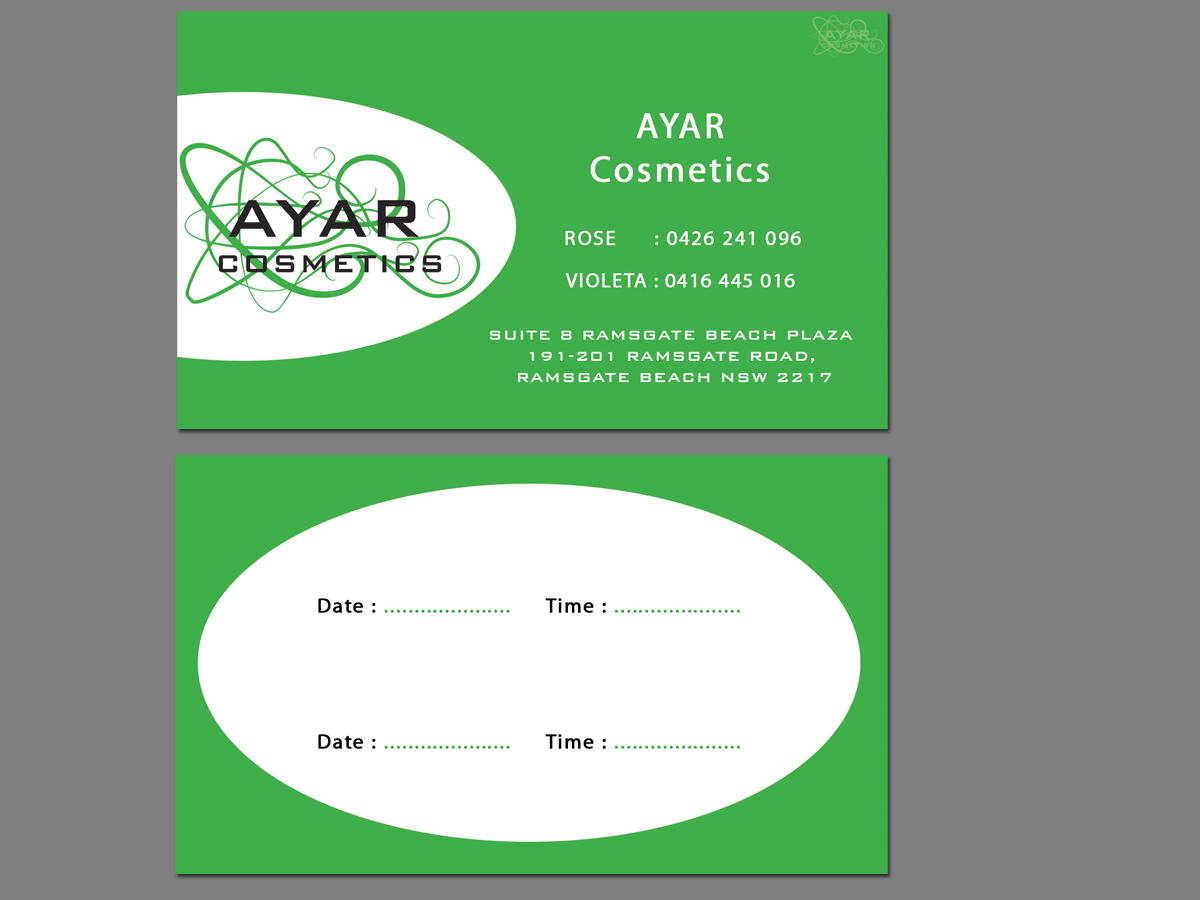 Business Card Design by Akaram Advertising for THE TRUSTEE FOR AYAR DENTAL PRACTICE FAMILY TRUST | Design #1994315