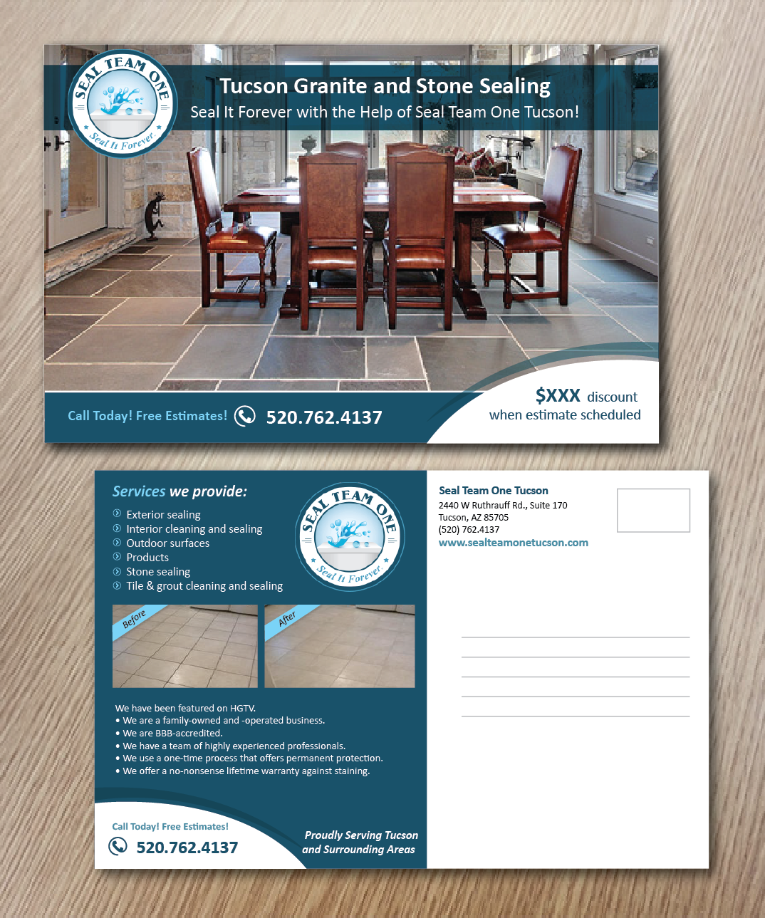 Design de Carte Postale par alex989 pour Seal Team One Tucson | Design #8488063
