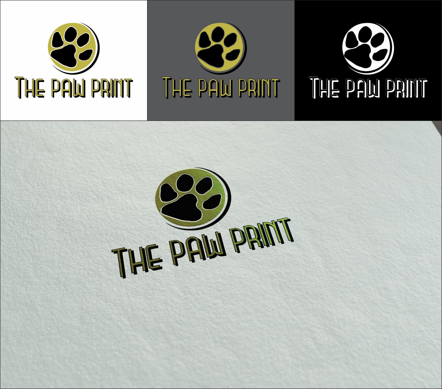 Logo Design by DG for The Paw Print | Design #9200856
