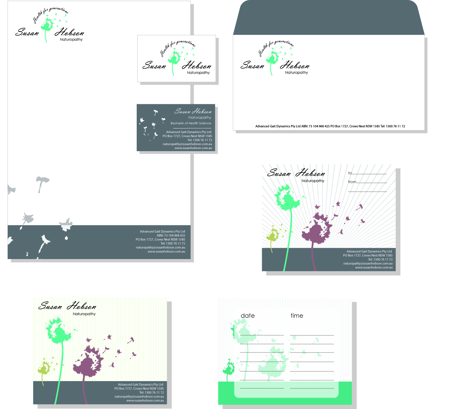Stationery Design by erreallaquarta design for Susan Hobson | Design #17129