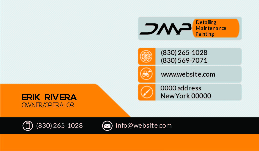 Business Card Design by Pheloval for D.M.P Services | Design #8469753