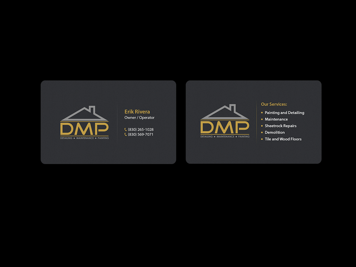 Business Card Design by Creations Box 2015 for D.M.P Services | Design #8475389