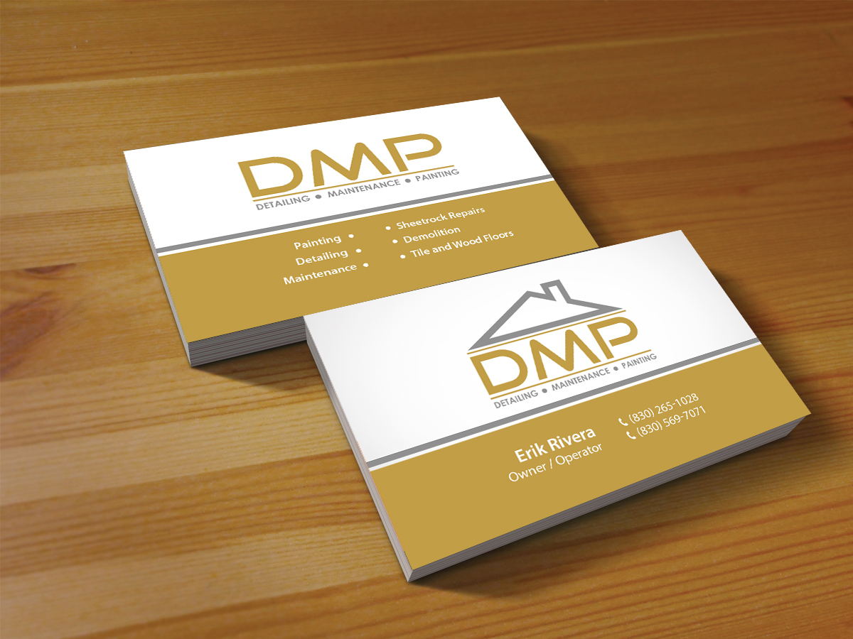Business Card Design by Creations Box 2015 for D.M.P Services | Design #8475390