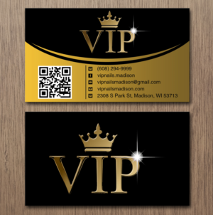 Diseño de Tarjeta de Presentación por Lanka Ama para VIP Nails & Spa | Diseño: #8502941