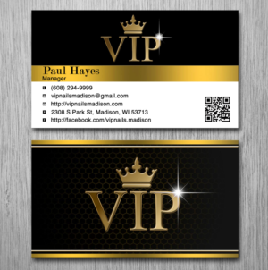 Visitenkarten-Design von Lanka Ama für VIP Nails & Spa | Design: #8502962
