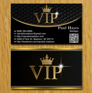 Visitenkarten-Design von Lanka Ama für VIP Nails & Spa | Design: #8502963