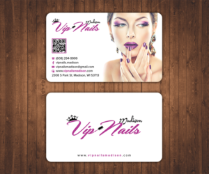 Diseño de Tarjeta de Presentación por Stylez Designz para VIP Nails & Spa | Diseño: #9240534