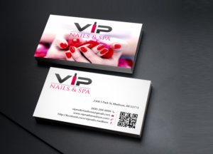 Visitenkarten-Design von Creations Box 2015 für VIP Nails & Spa | Design: #8515106