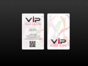 Diseño de Tarjeta de Presentación por Creations Box 2015 para VIP Nails & Spa | Diseño: #8515108