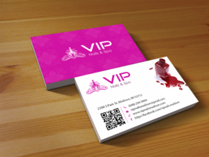Visitenkarten-Design von Creations Box 2015 für VIP Nails & Spa | Design: #8515117