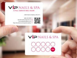 Visitenkarten-Design von Creations Box 2015 für VIP Nails & Spa | Design: #8529492
