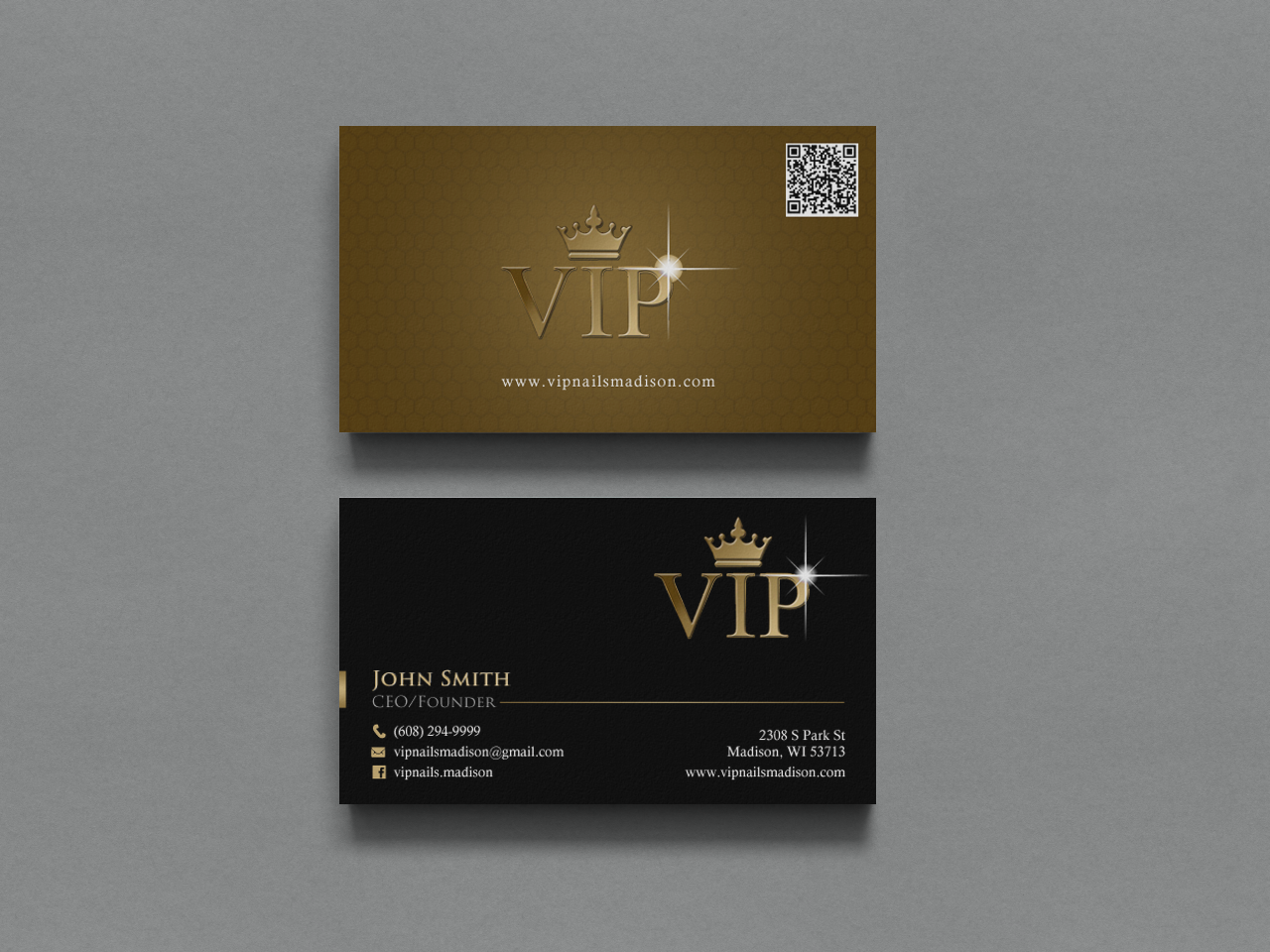 Diseño de Tarjeta de Presentación por chandrayaan.creative para VIP Nails & Spa | Diseño #8506210