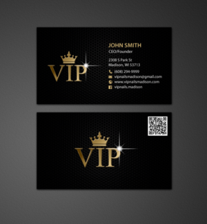 Diseño de Tarjeta de Presentación por chandrayaan.creative para VIP Nails & Spa | Diseño: #9168054