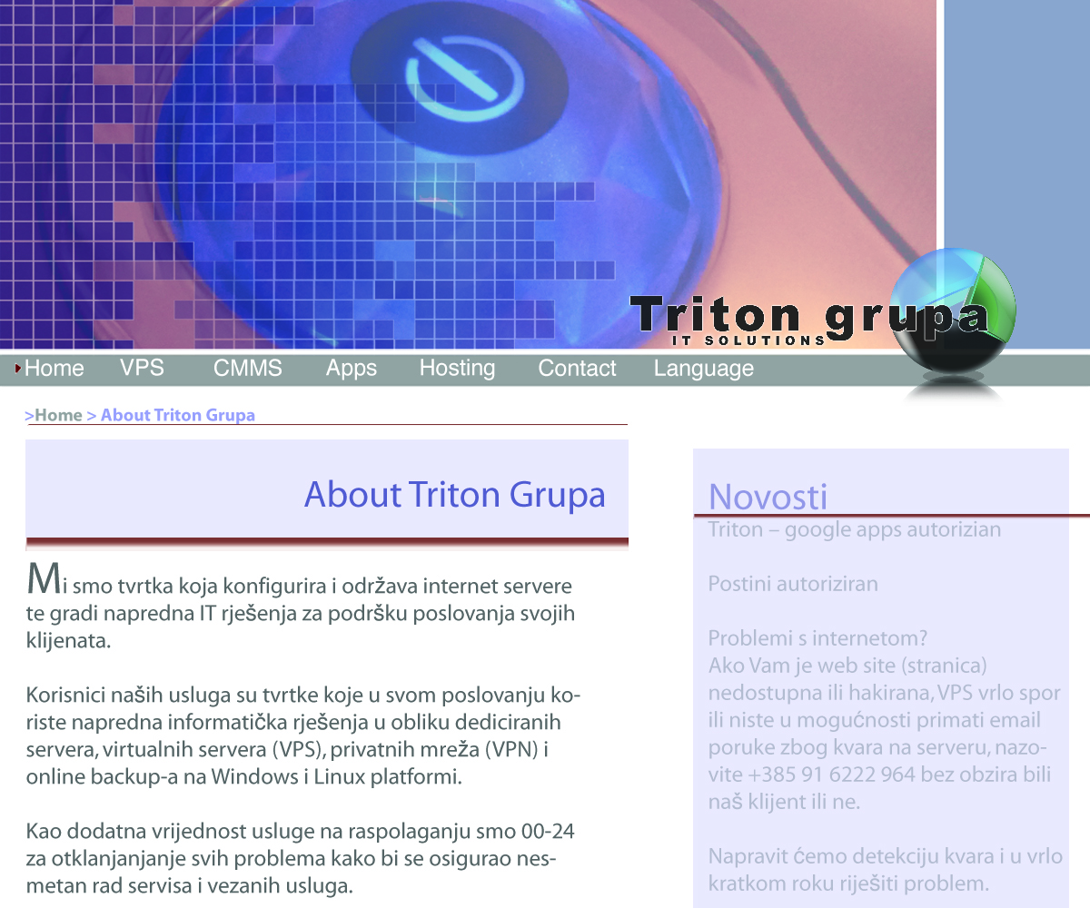 Web Design by rkangelz for Triton grupa d.o.o. | Design #2017809