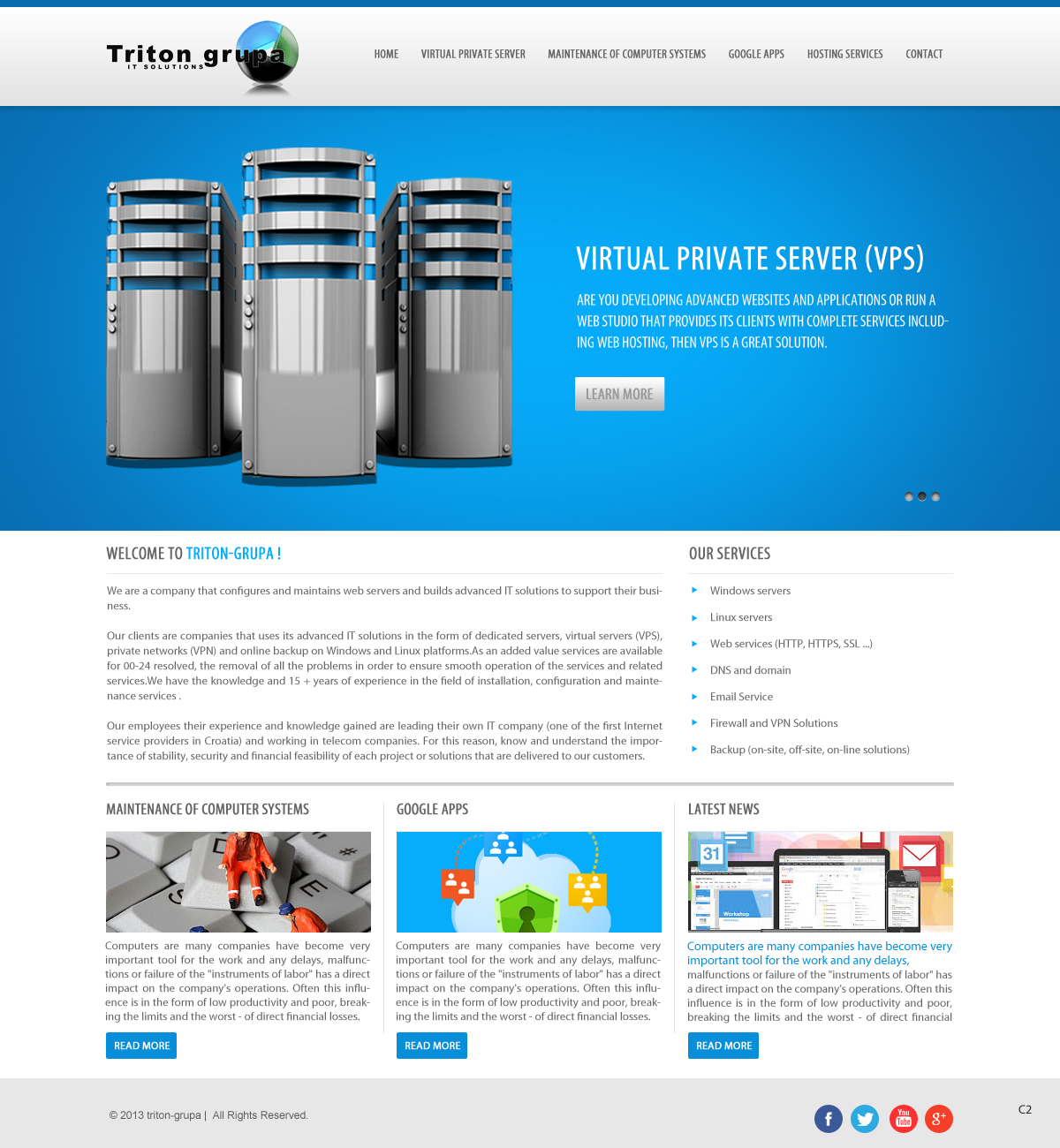 Web Design by pb for Triton grupa d.o.o. | Design #1995567