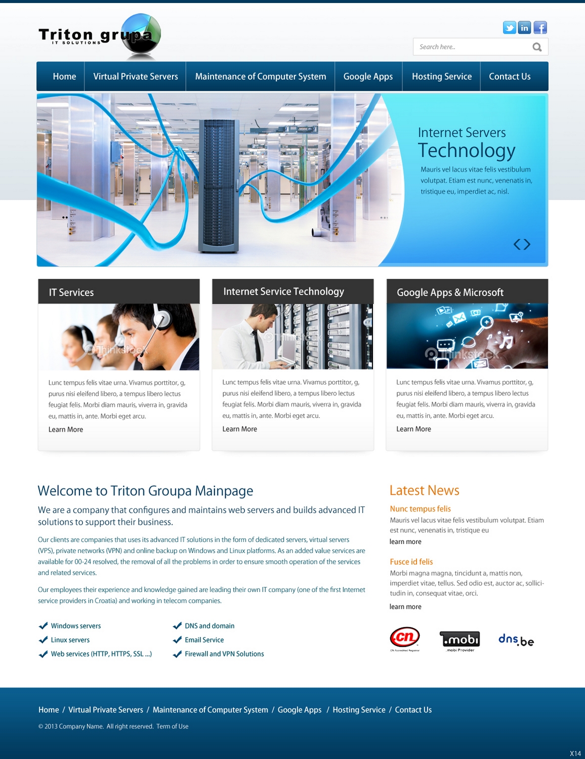 Web Design by pb for Triton grupa d.o.o. | Design #1995568