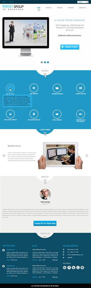 Web-Design von Harpreet Singh für Triton grupa d.o.o. | Design: #2013740