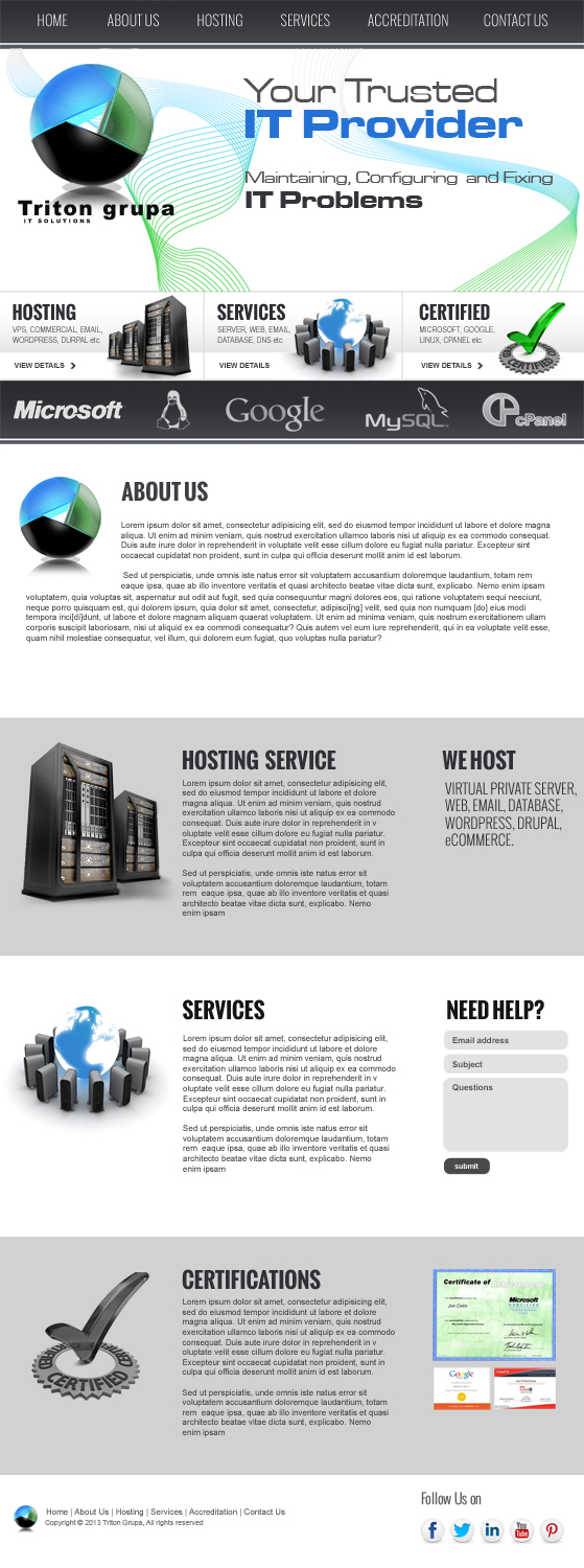 Web Design par jeckx2 pour Triton grupa d.o.o. | Design #2025208