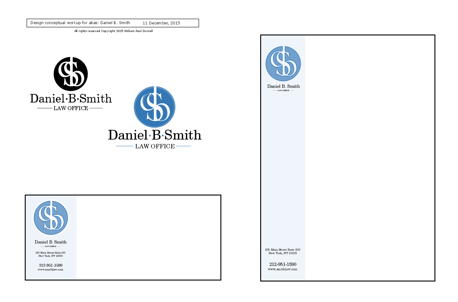 Stationery Design by William "Paul" Dwinell for this project | Design #8517704