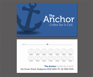 Business Card Design by see why for The Anchor Coffee Bar & Grill | Design: #1988248