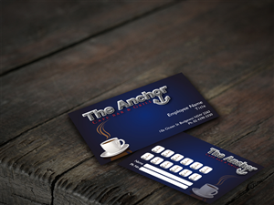 Visitenkarten-Design von bengnz für The Anchor Coffee Bar & Grill | Design #1990787