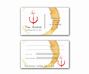 Business Card Design by Sandaru for The Anchor Coffee Bar & Grill | Design: #1995664