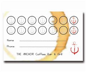 Business Card Design by Sandaru for The Anchor Coffee Bar & Grill | Design: #2020159