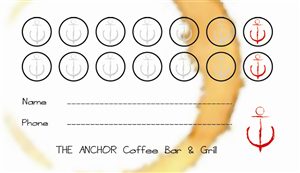 Business Card Design by Sandaru for The Anchor Coffee Bar & Grill | Design: #2027496