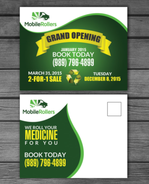 Postcard Design by debdesign for Mobile Rollers | Design: #8468803