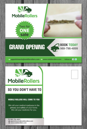 Postcard Design by creative.bugs for Mobile Rollers | Design: #8510700