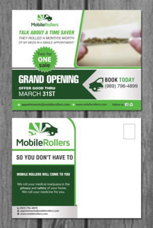 Postcard Design by creative.bugs for Mobile Rollers | Design: #8517506