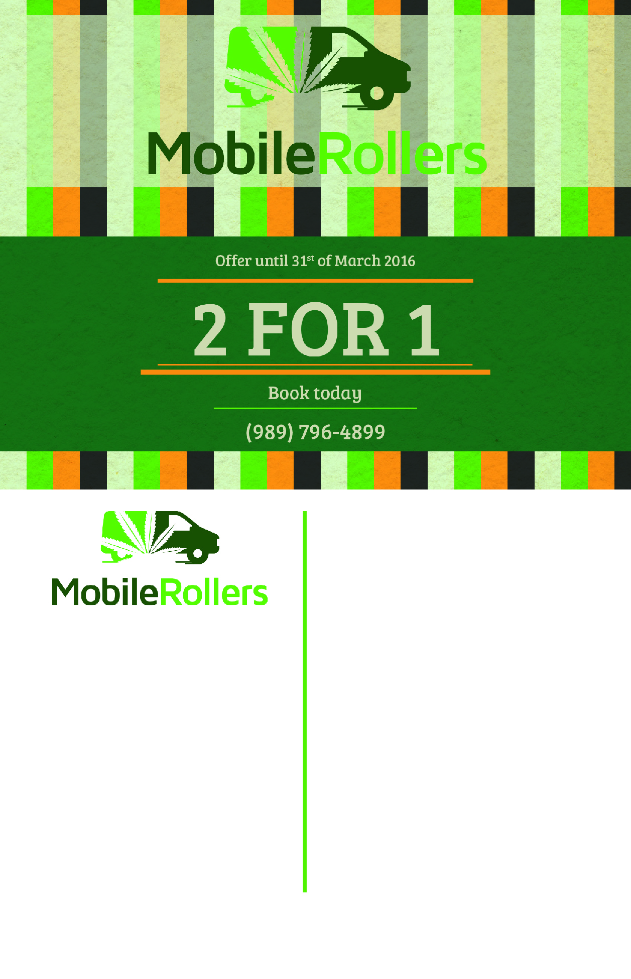 Diseño de Postal por kelly.bossinade para Mobile Rollers | Diseño #8498120