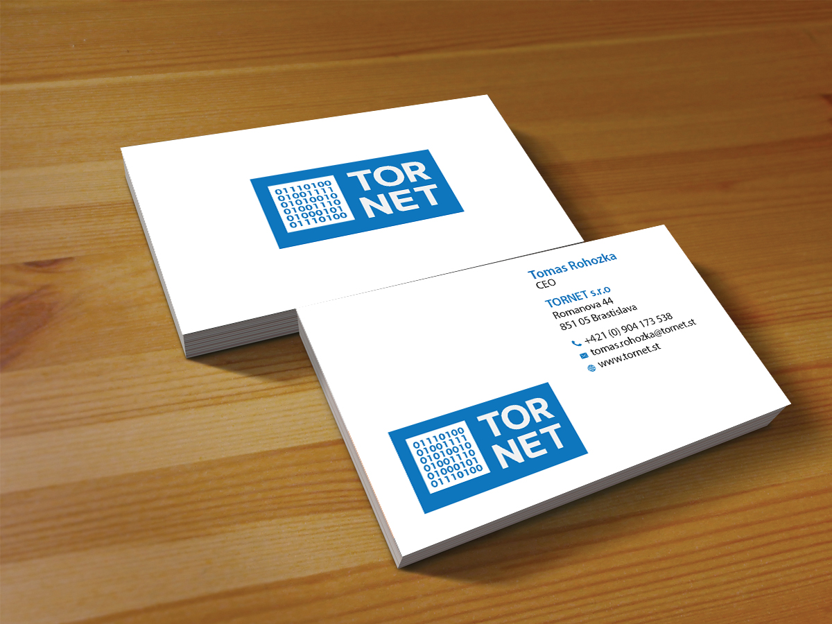 Business Card Design by Creations Box 2015 for TORNET s.r.o. | Design #8487931