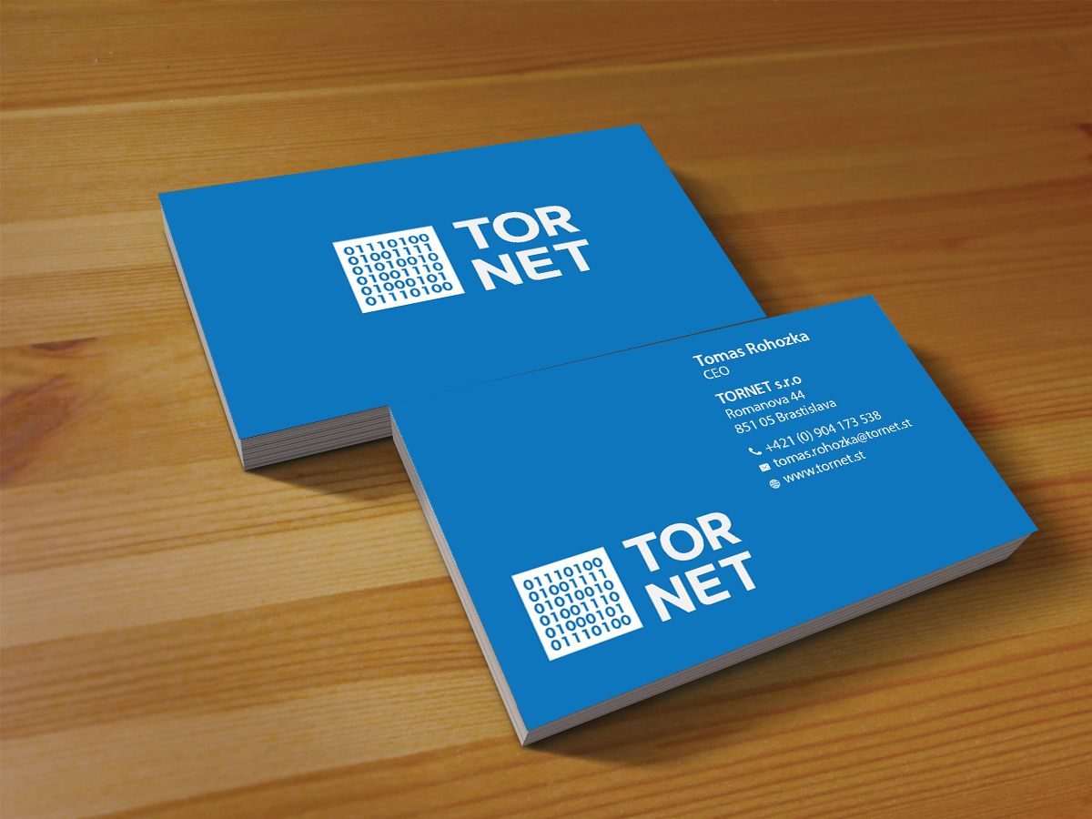 Business Card Design by Creations Box 2015 for TORNET s.r.o. | Design #8487934
