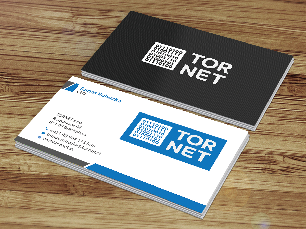 Diseño de Tarjeta de Presentación por Creations Box 2015 para TORNET s.r.o. | Diseño #8487937