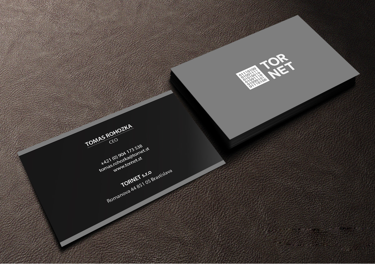 Business Card Design by Creations Box 2015 for TORNET s.r.o. | Design #9182340