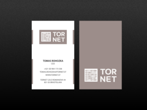 Business Card Design by Creations Box 2015 for TORNET s.r.o. | Design: #9182404