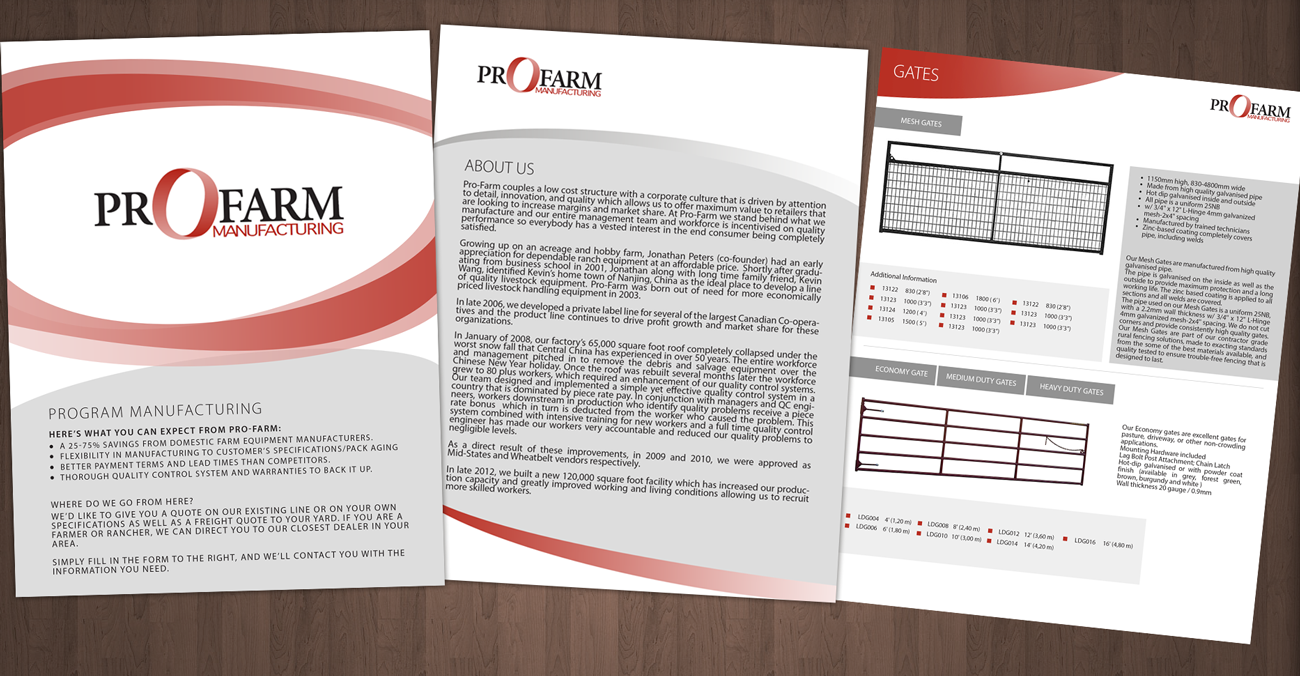Catalogue Design by Victor_pro for Pro Farm Mfg | Design #9179027