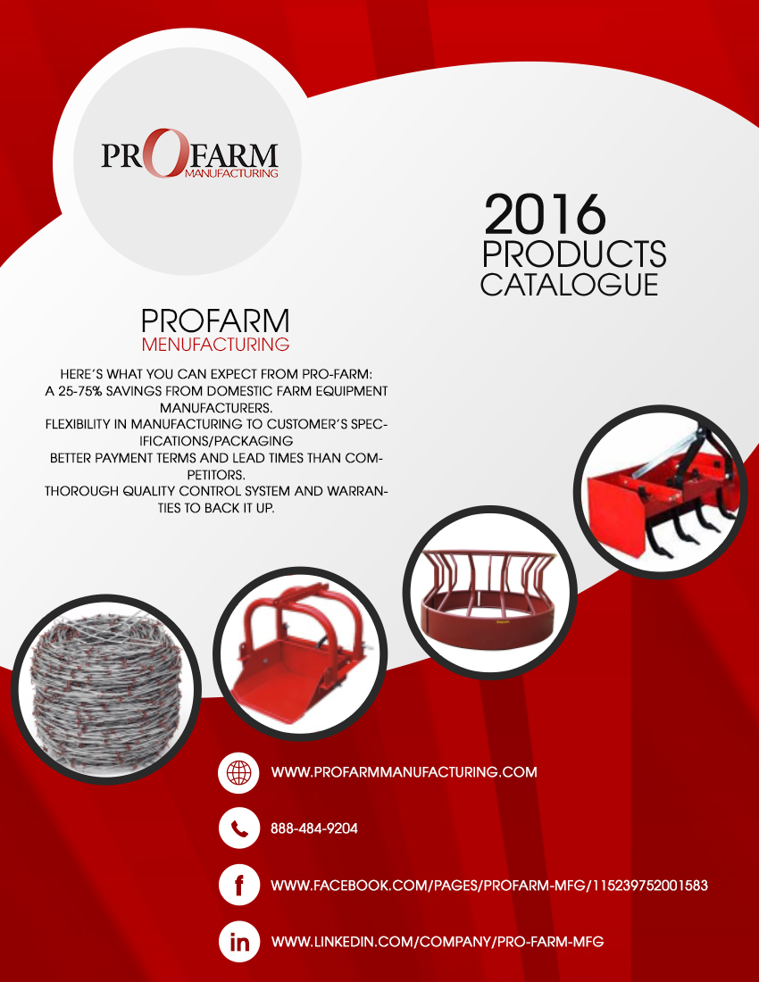 Catalogue Design by Design Founder for Pro Farm Mfg | Design #9187119