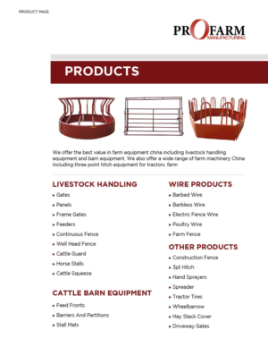 Catalogue Design by pivotaldesign.biz for Pro Farm Mfg | Design: #9166287