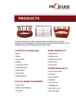 Catalogue Design by pivotaldesign.biz for Pro Farm Mfg | Design: #9249148