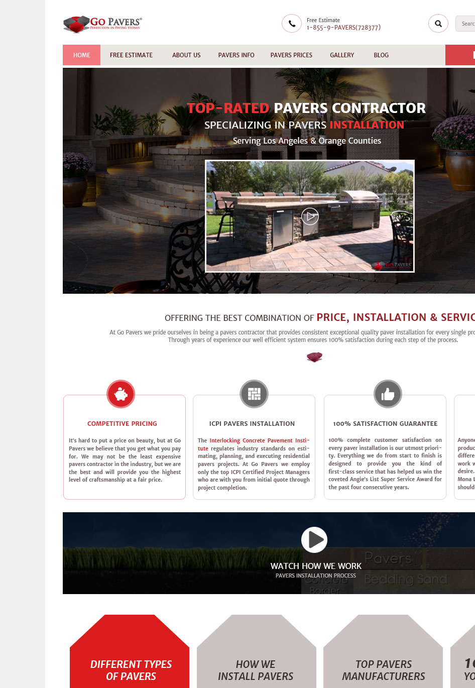 Web-Design von G  &amp;  K für Go Pavers | Design #8517315