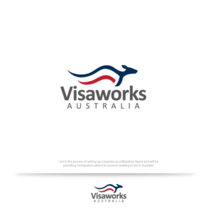 Visaworks Australia | Logo Design by Logoziner