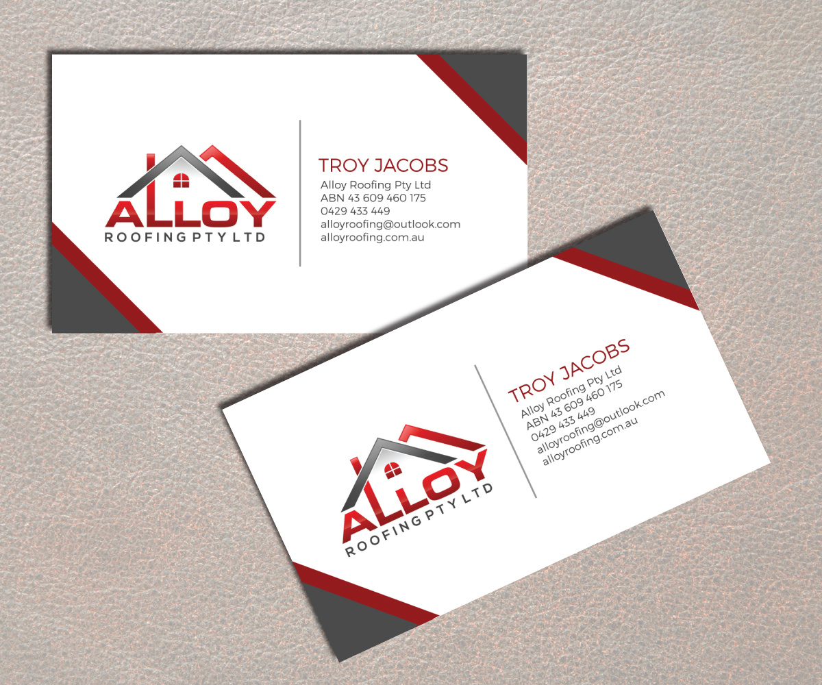 Business Card Design by M.Pirs for Alloy Roofing Pty Ltd | Design #8468208