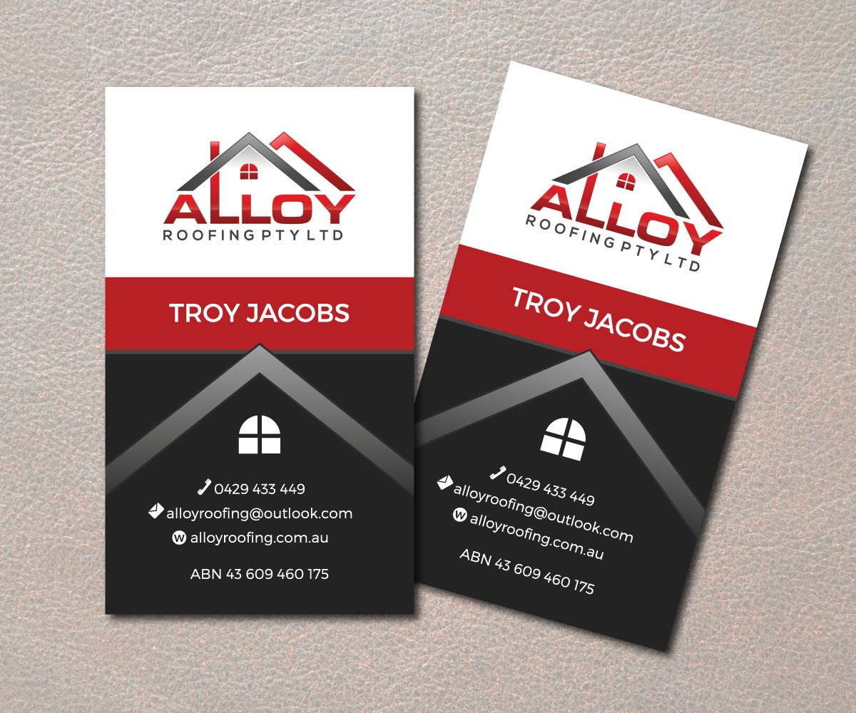Business Card Design by M.Pirs for Alloy Roofing Pty Ltd | Design #8530507