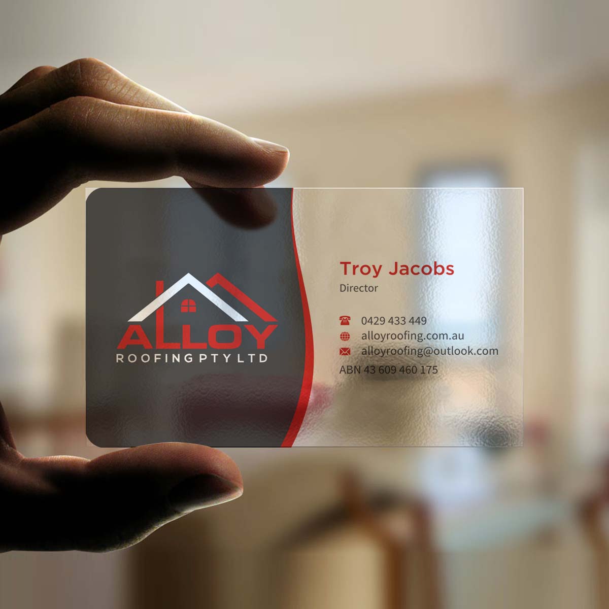 Business Card Design by INDIAN_Ashok for Alloy Roofing Pty Ltd | Design #8469220